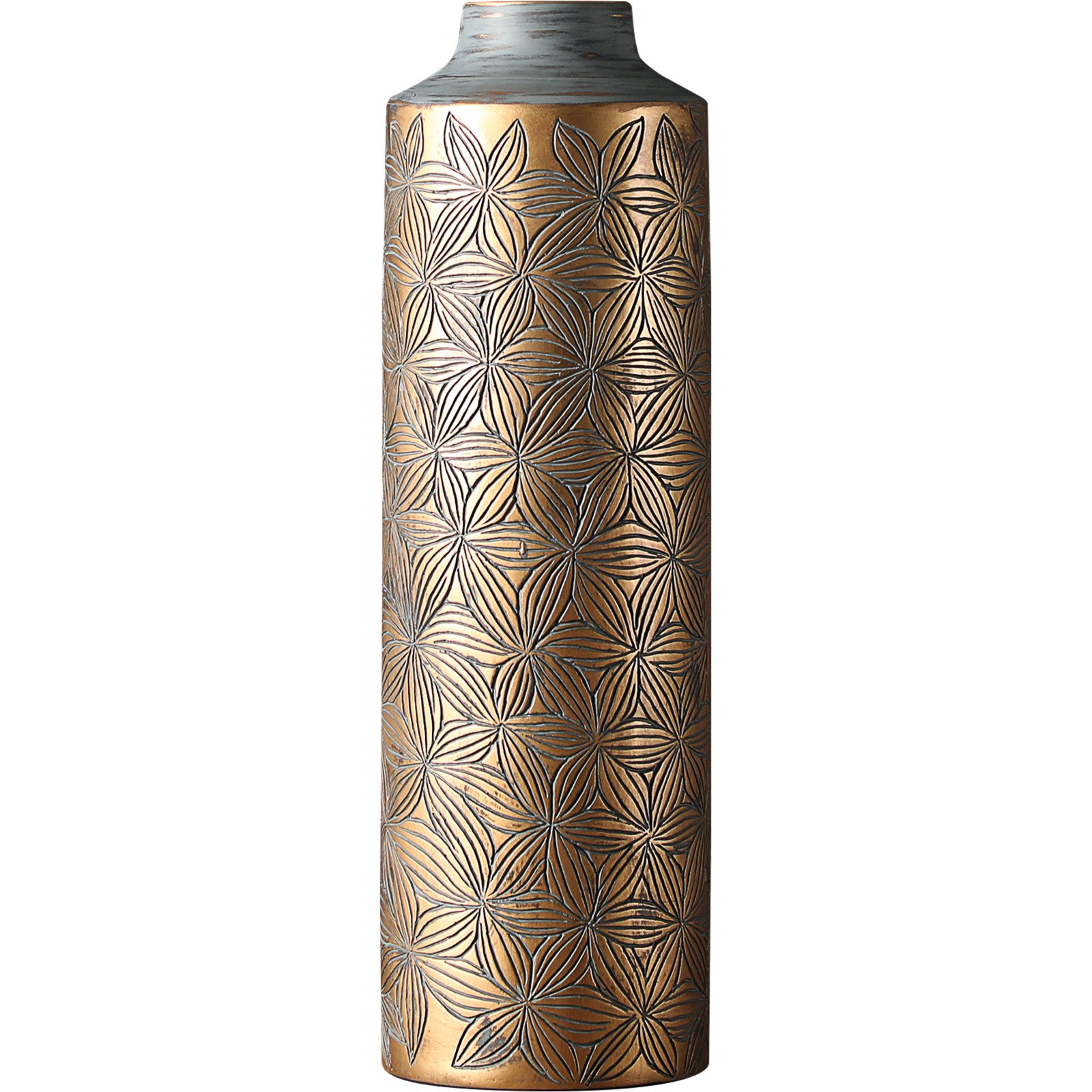 Vase Aztek Ø12x36cm zylindrisch
