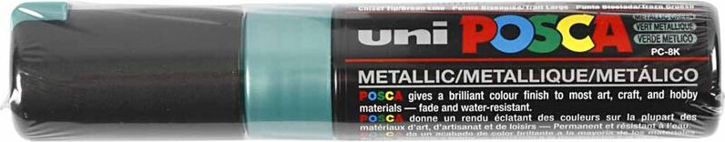 Posca Tusch - Nr. Pc-8K - Tykkelse 8 MM - Metal Grøn