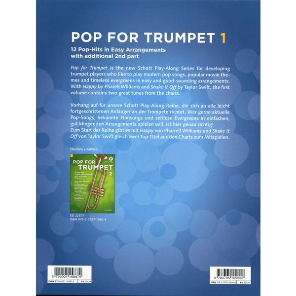 Schott Pop For Trumpet Vol.1