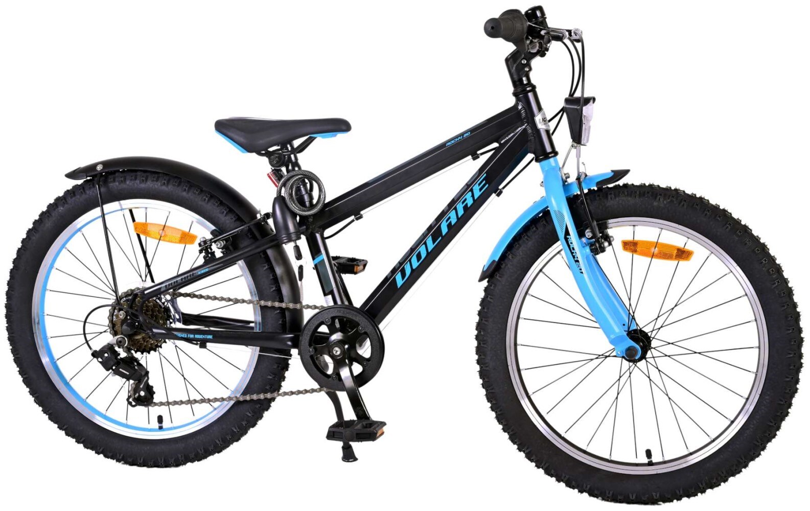 Kinderfahrrad Rocky 20 Zoll Kinderrad in Schwarz Blau 6 Gang Fahrrad