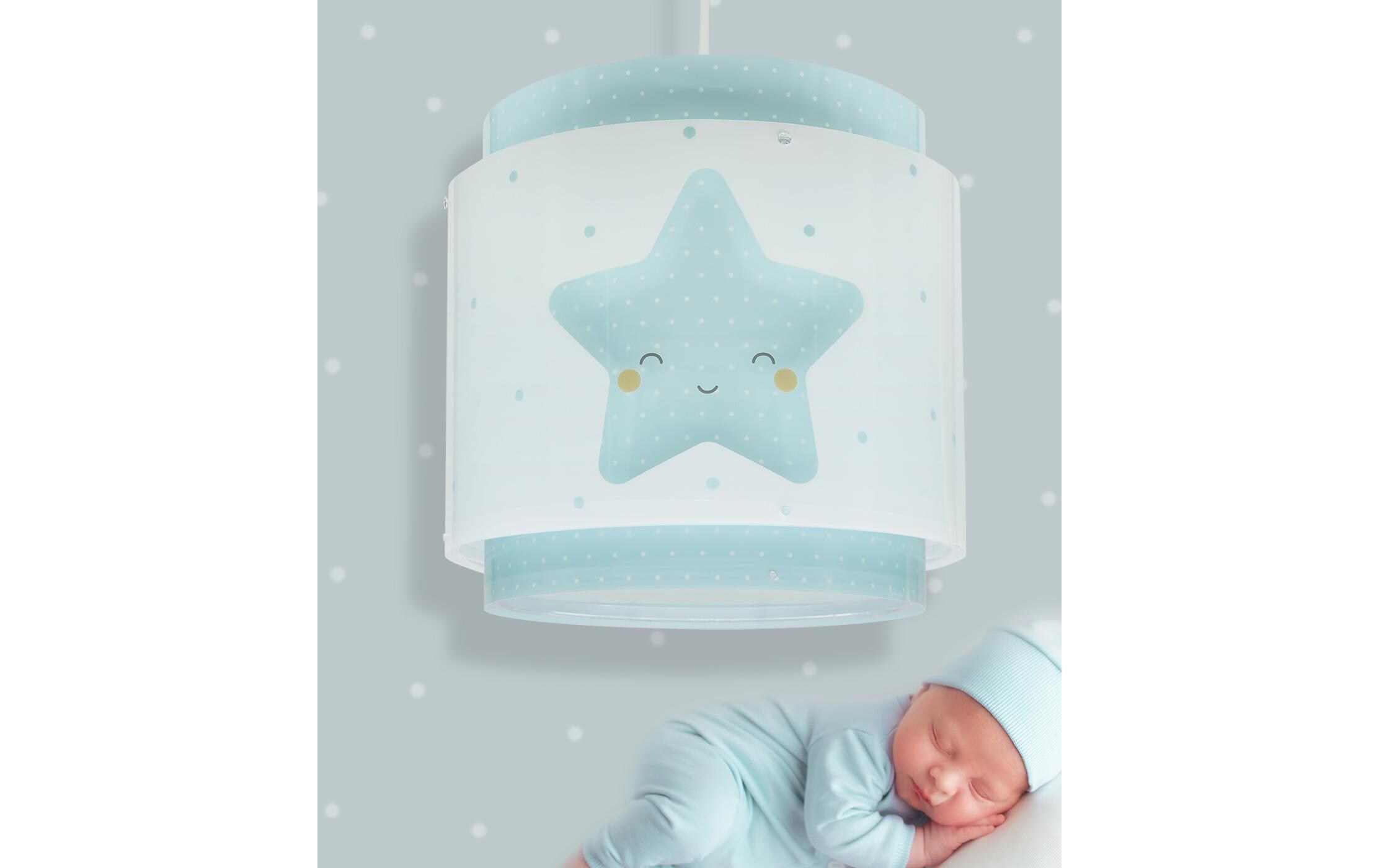 Hängelampe Baby Dreams BlauPendelleuchte mit Doppelschirm für Kinderzimmer