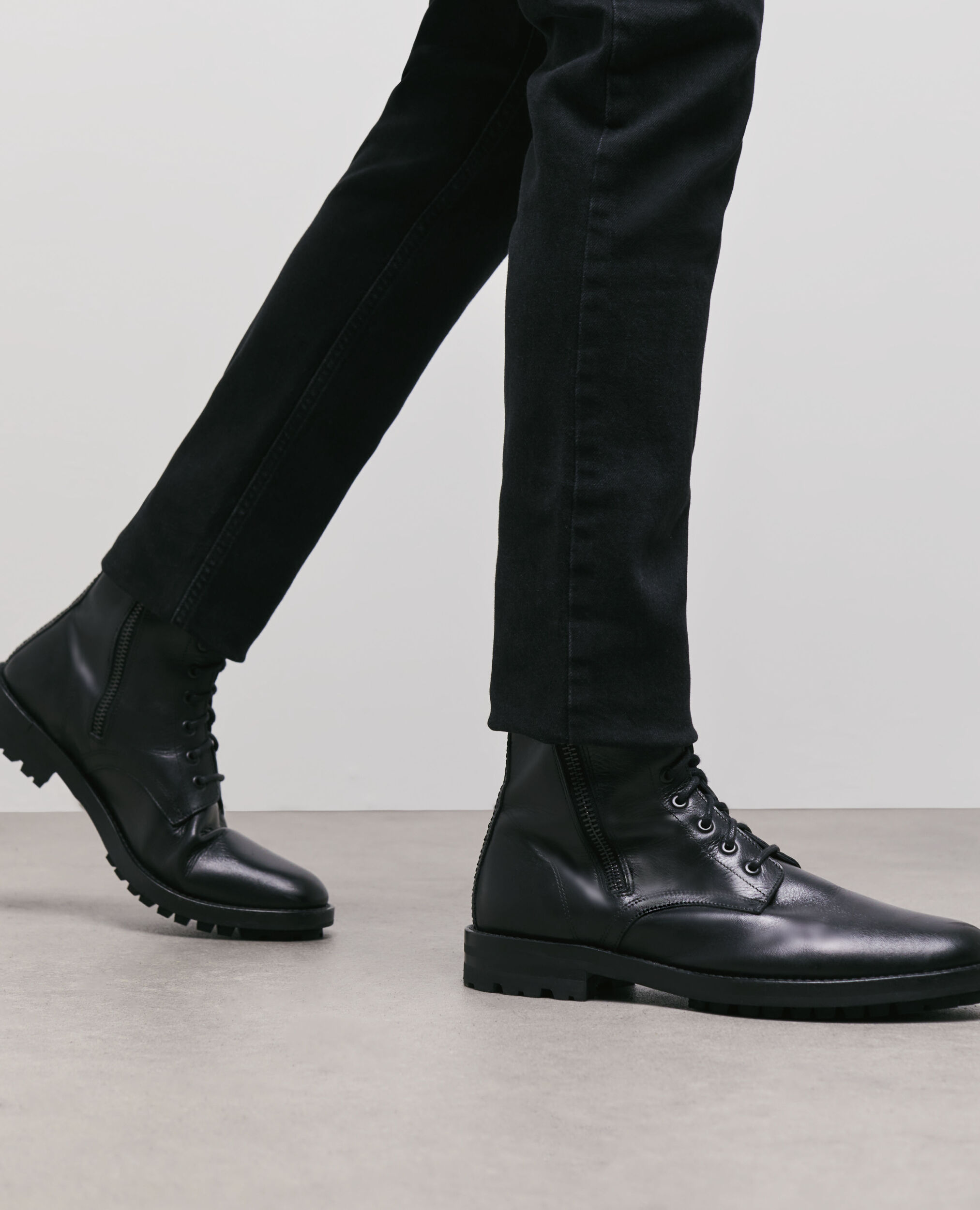 Boots en cuir noires
