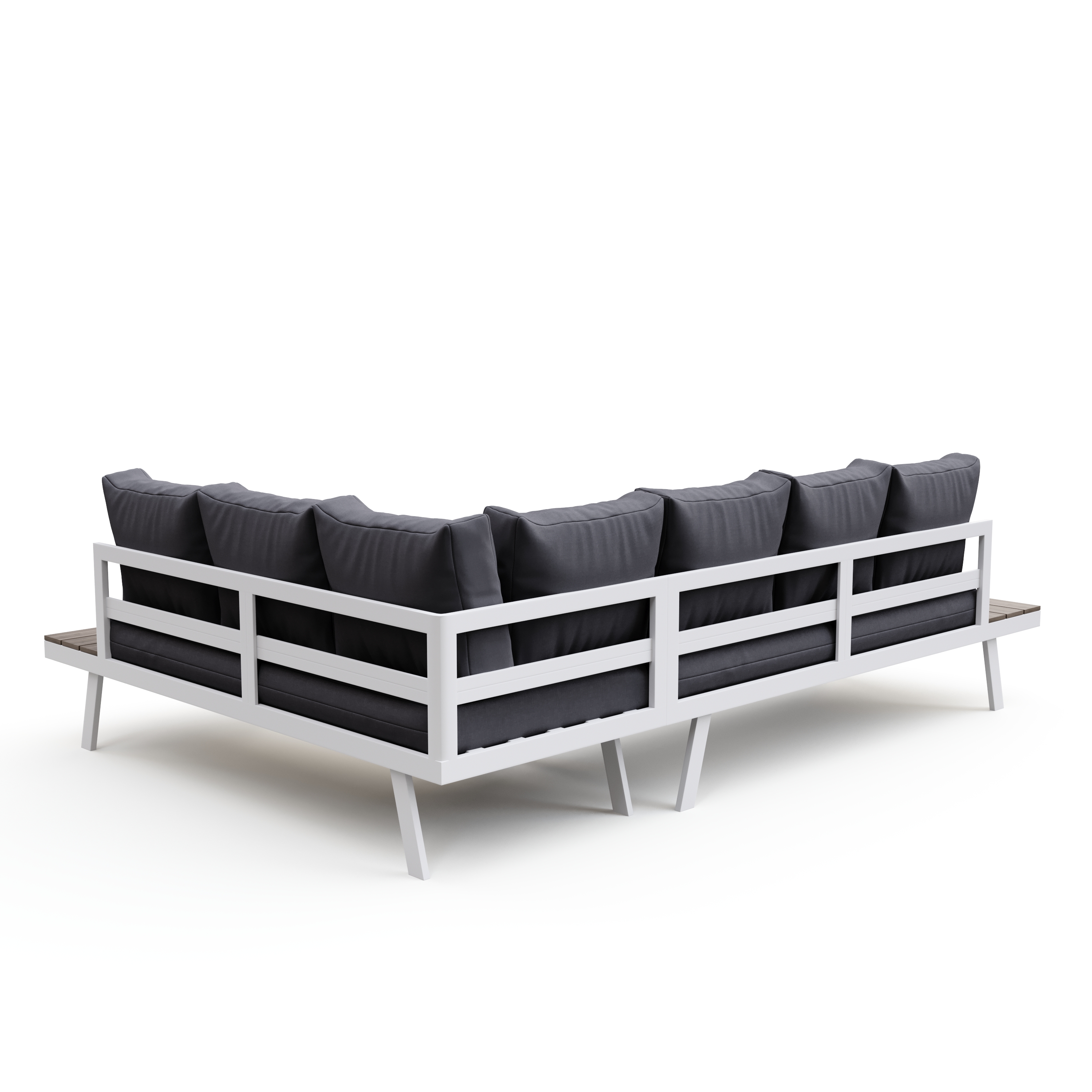 Lounge PHILOMEA anthrazit/weiss