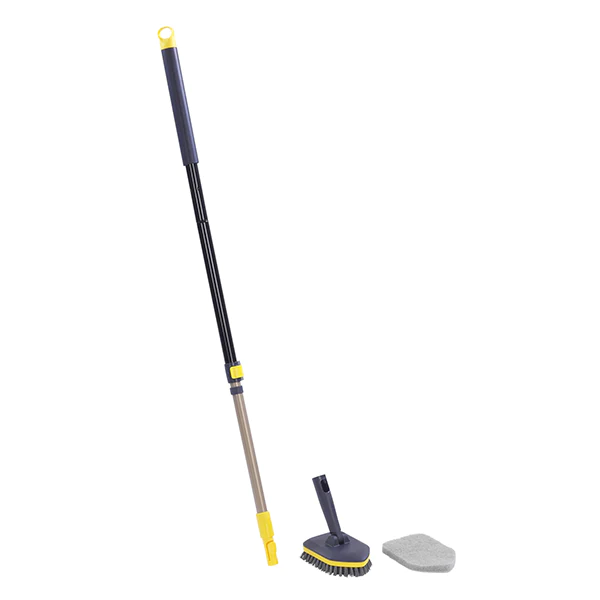 Brosse téléscopique 2 en 1 pour usage intérieur et extérieur Wenko by