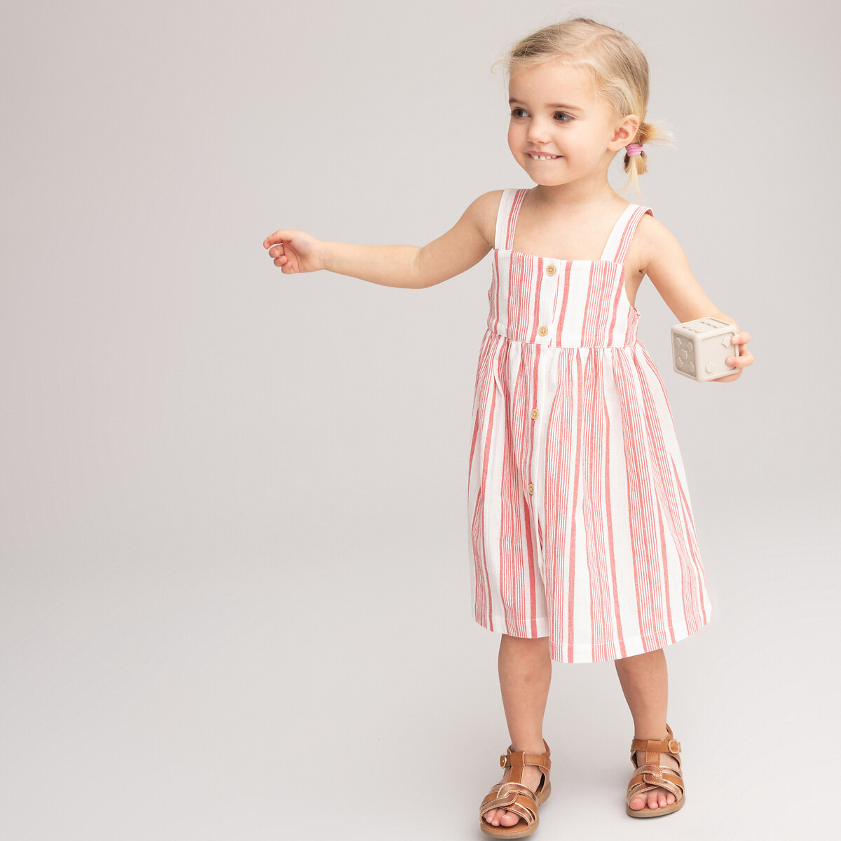 COLEÇÃO LA REDOUTE<br>Vestido listrado com alças
