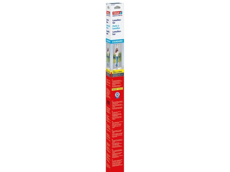 tesa Fliegengitter Insect Stop Lamellentür Standard, 1.2 x Zuverlässiger Schutz vor Insekten