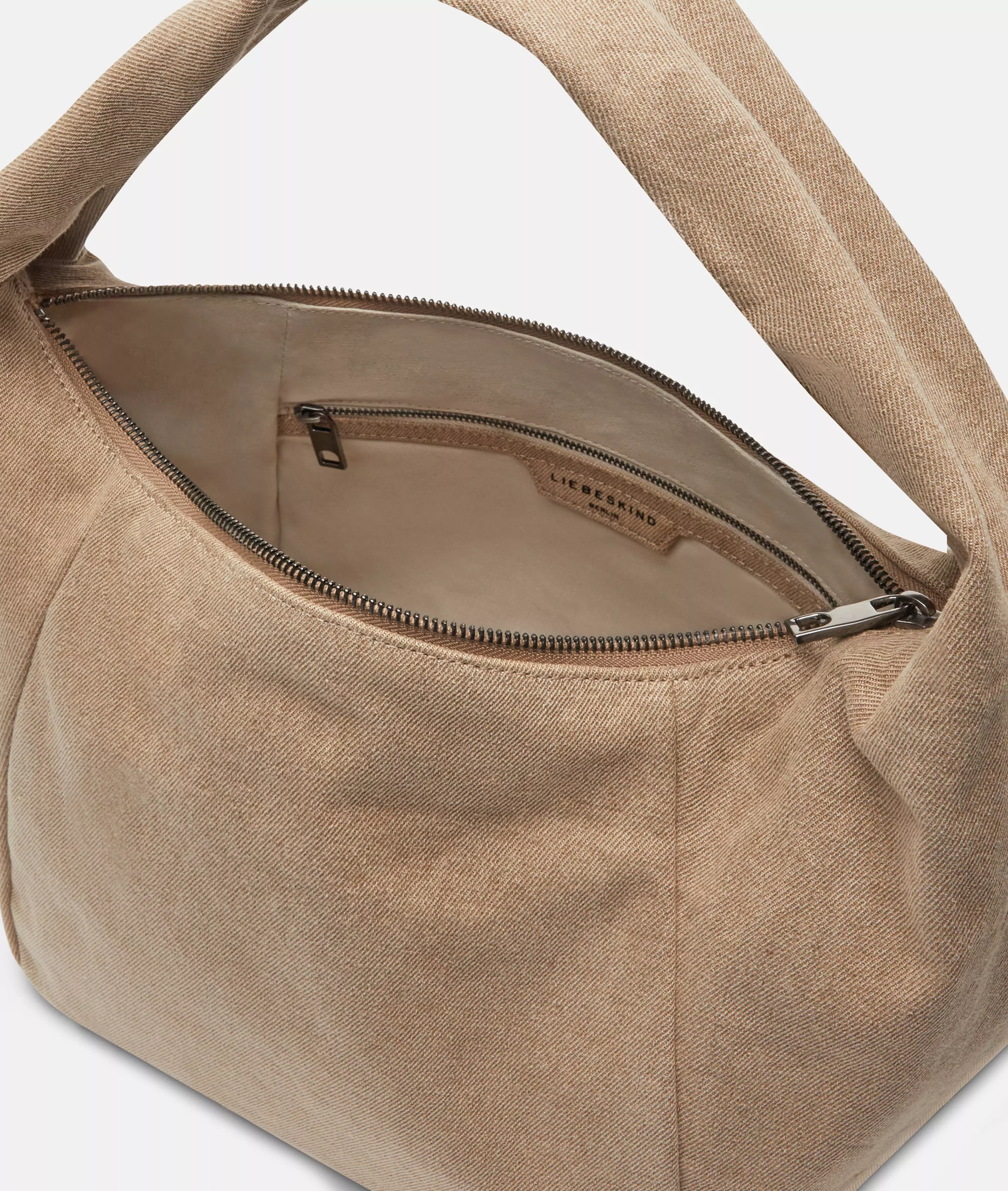 Denim Farrah Hobo M Spacious denim hobo bag