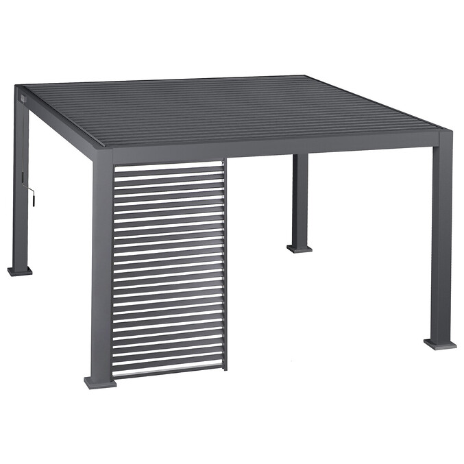 Pergola EVORA avec 3 persiennes et 2 stores