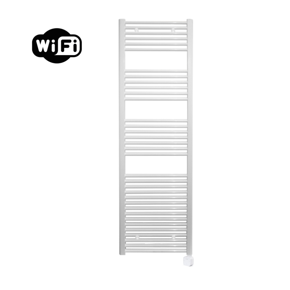 Sanicare Carini elektrische Wifi radiator 172x60cm wit met thermostaat wit rechtsonder