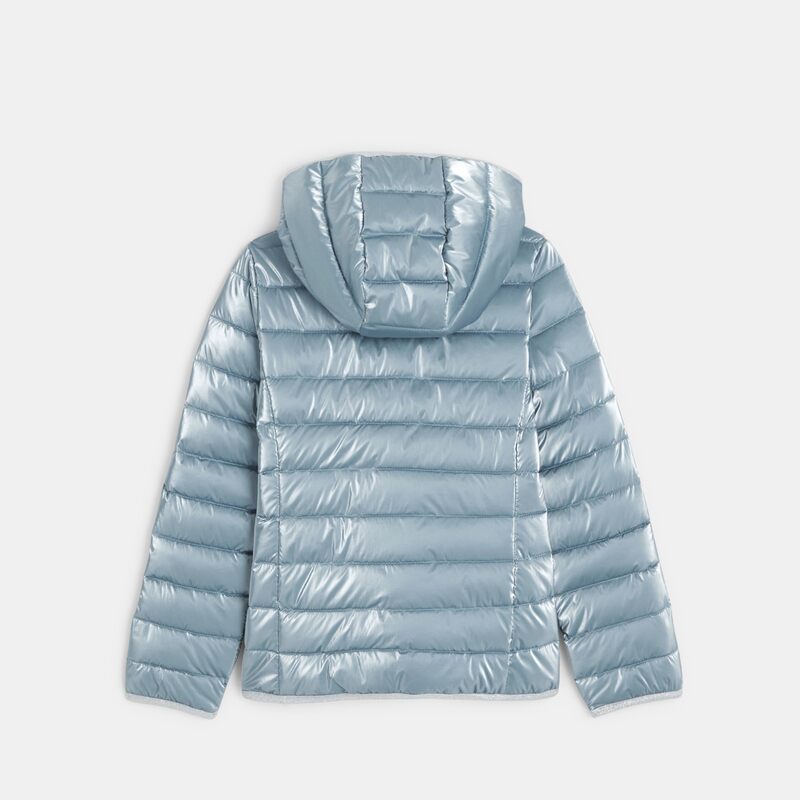 Doudoune chaude et légère bleu fille