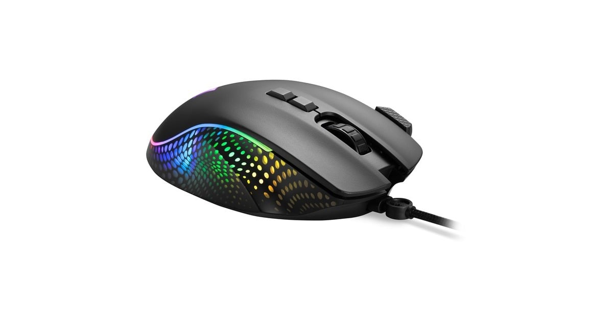 SharkoonSHARK Force III gaming muis  (Zwart, 400 - 12.800 dpi, RGB leds)