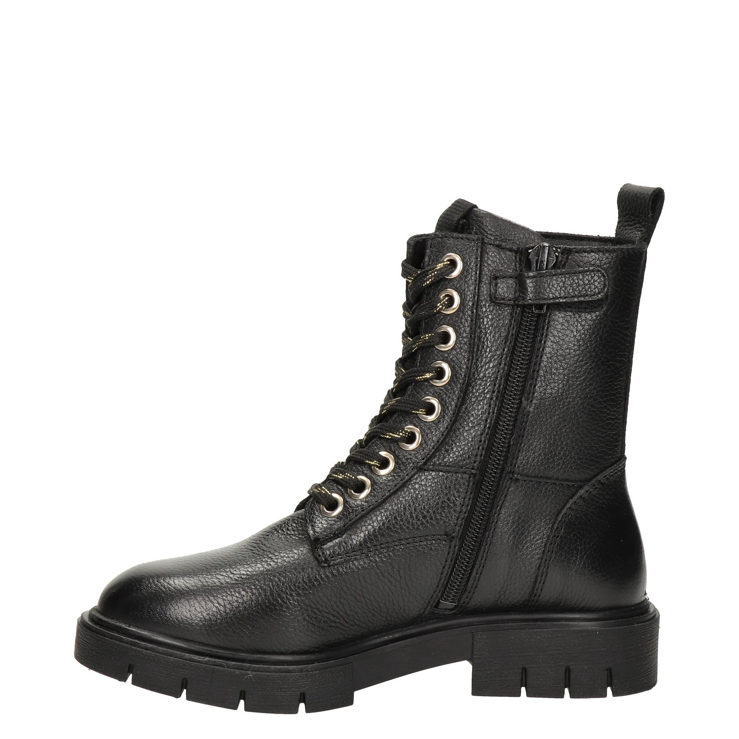 meisjes veterboot Nelson Kids Zwart