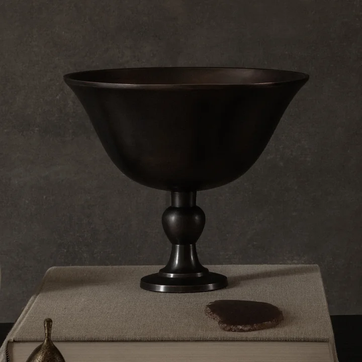 Audo - Pavot Schale, H 17,6 cm, dunkelbraun