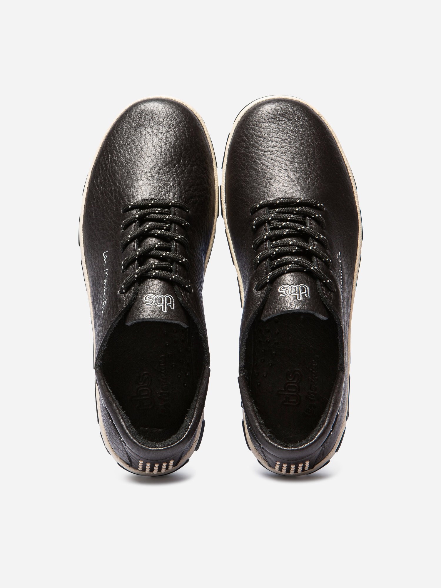 Tennis Femme Confort Cuir Noir