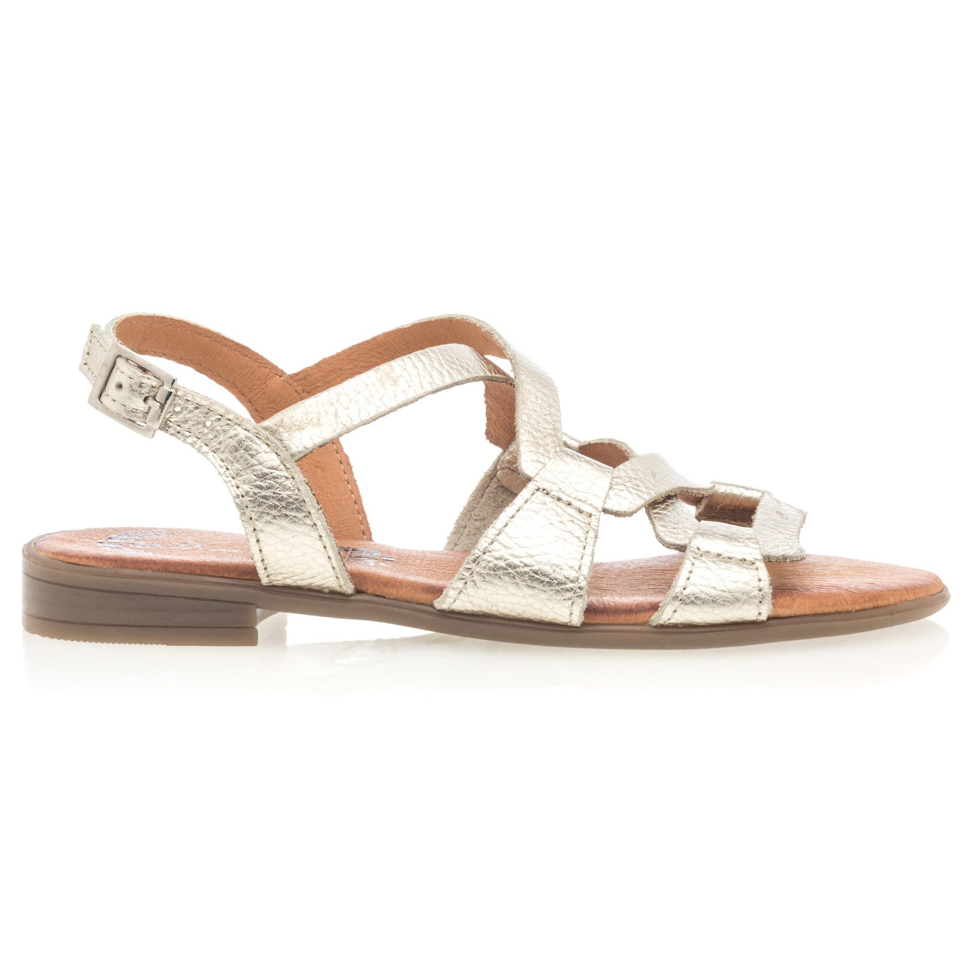 Sandales Femme en cuir or
