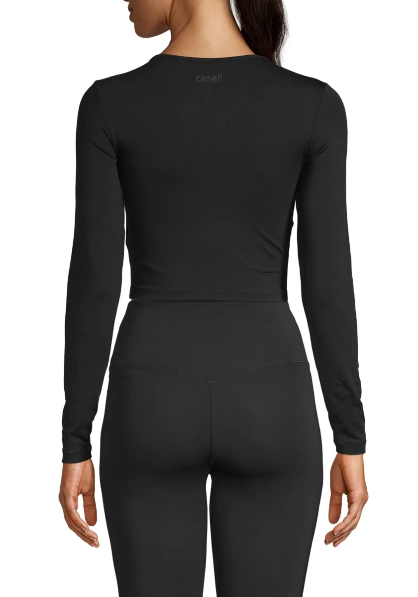Casall Women's Crop Long Sleeve Black