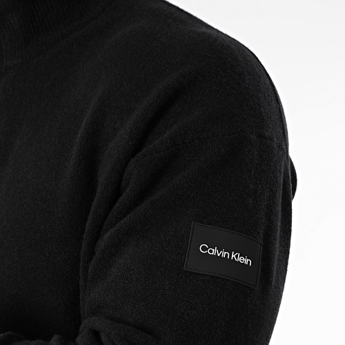 Pull Col Montant 1960 Noir