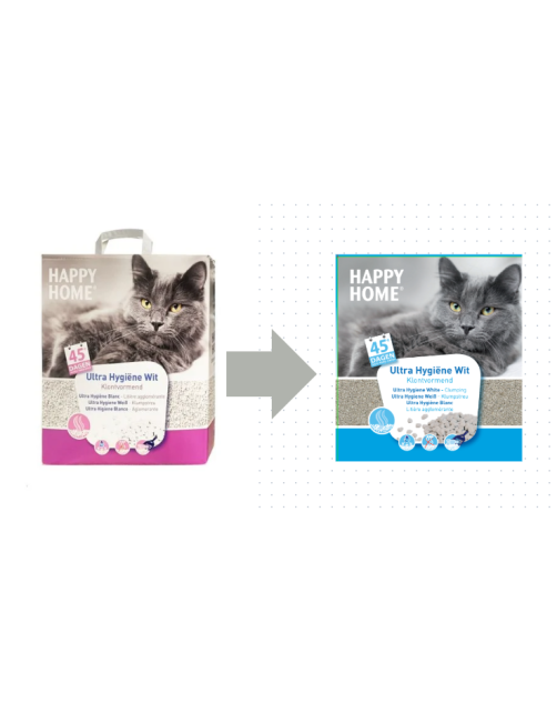 Happy Home Ultra Hygiëne Wit - Kattenbakvulling - 10 l