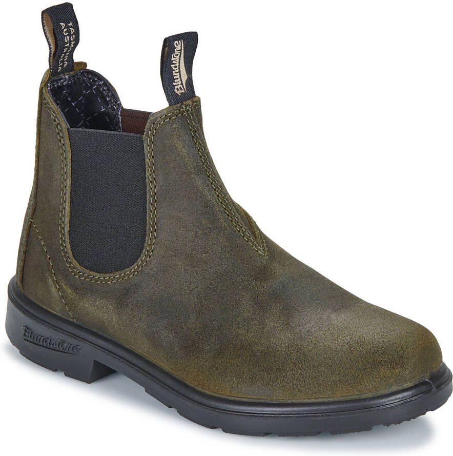 Blundstone Kid's #2496 Waxed Suede Hoge schoenen zwart