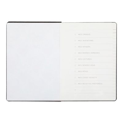 Oberthur Carmen - Carnet de notes souple ligné - A6 - 160 pages - bleu canard