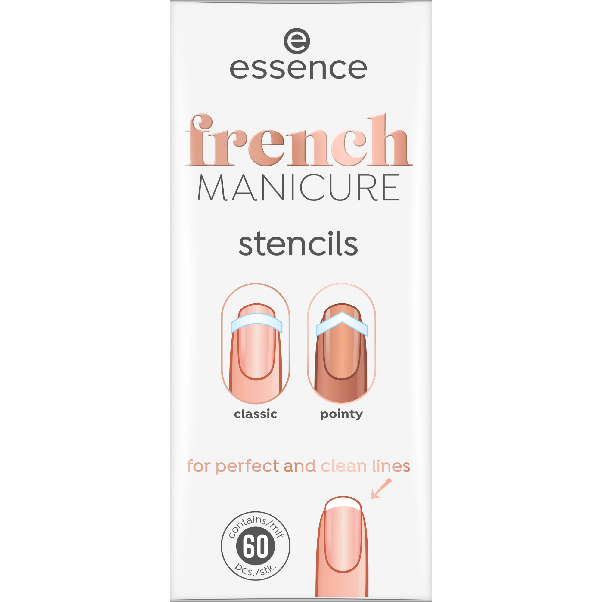 french MANICURE stencils pochoirs pour french manucure