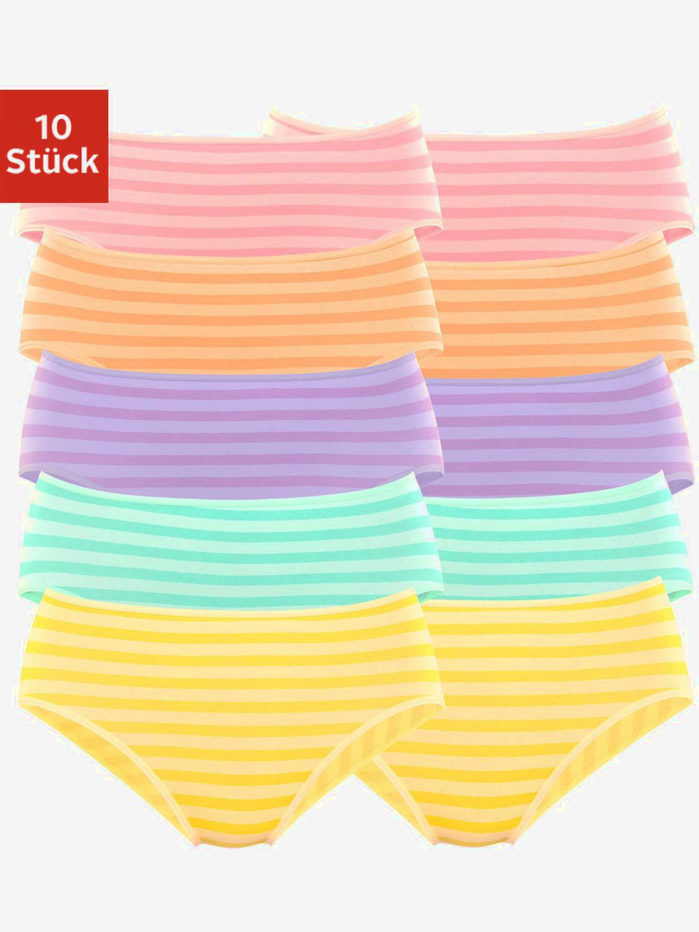 Slips jazz lot de 10 panties pratiques