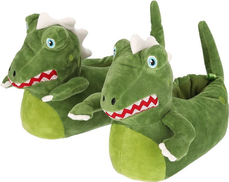 Apollo - Pantoffels - Groen - Dino - Jongens