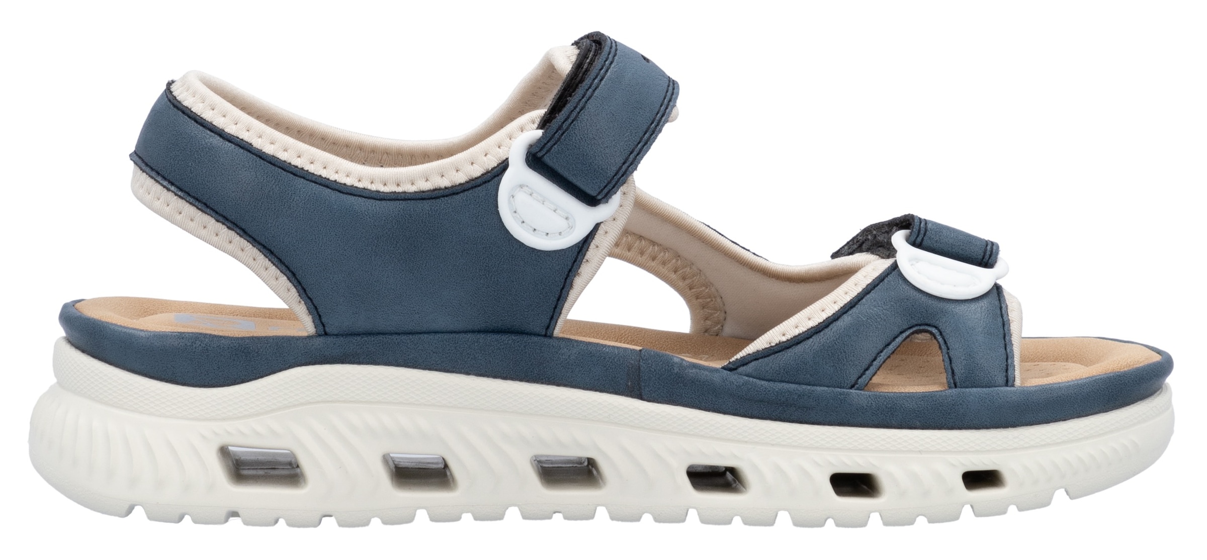 RIEKER Sport Sandale »Outdoorsandale«  , Sommerschuh, Sandalette, Plateauabsatz, mit Klettverschlüssen