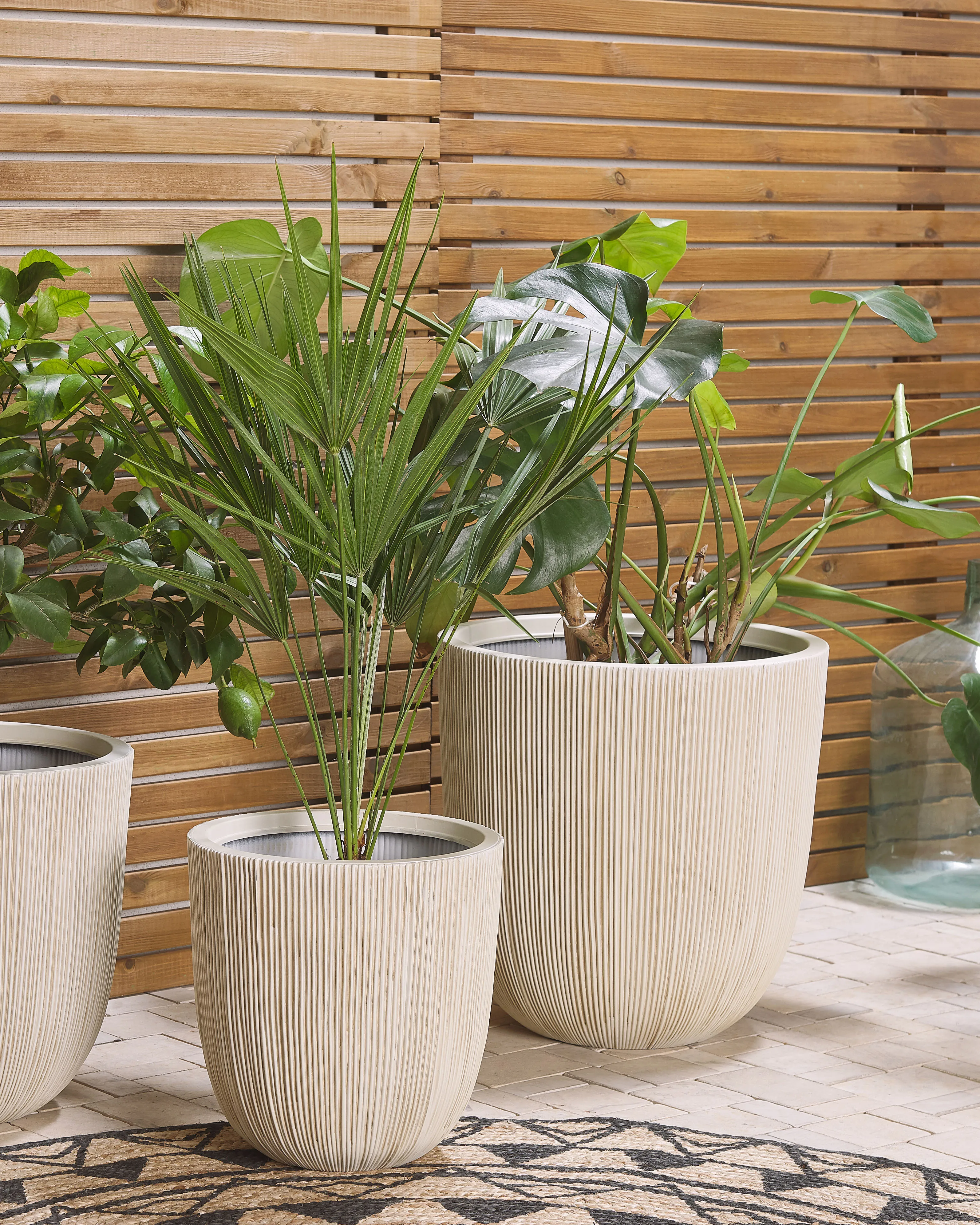 Bloempot CHIOS 44 cm Beige