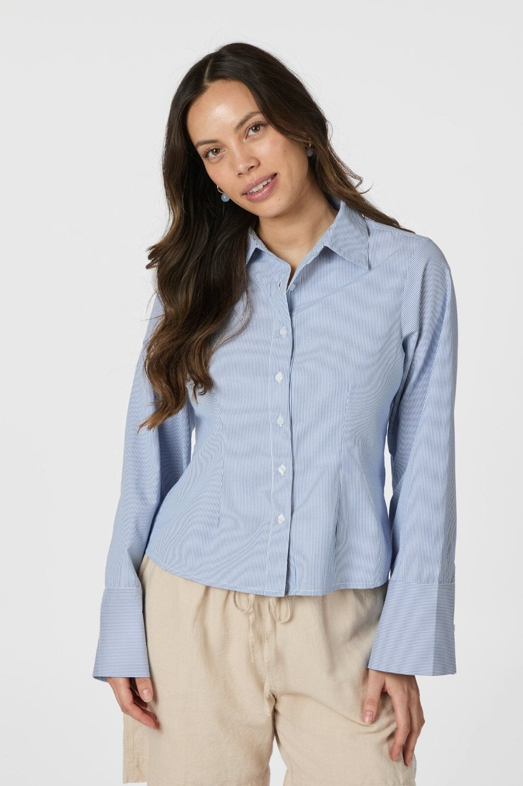 Neo Noir Rosa Mini Stripe Shirt 166144