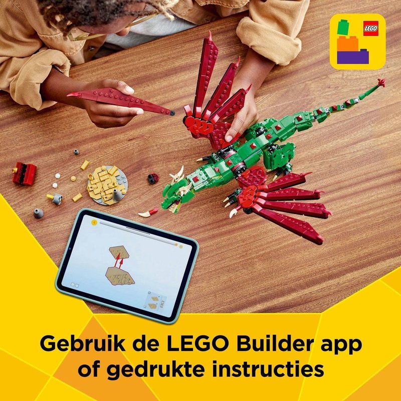 LEGO Creator - Middeleeuwse Draak - Bouwset - Multicolor - Inclusief 3 Bouwmodellen