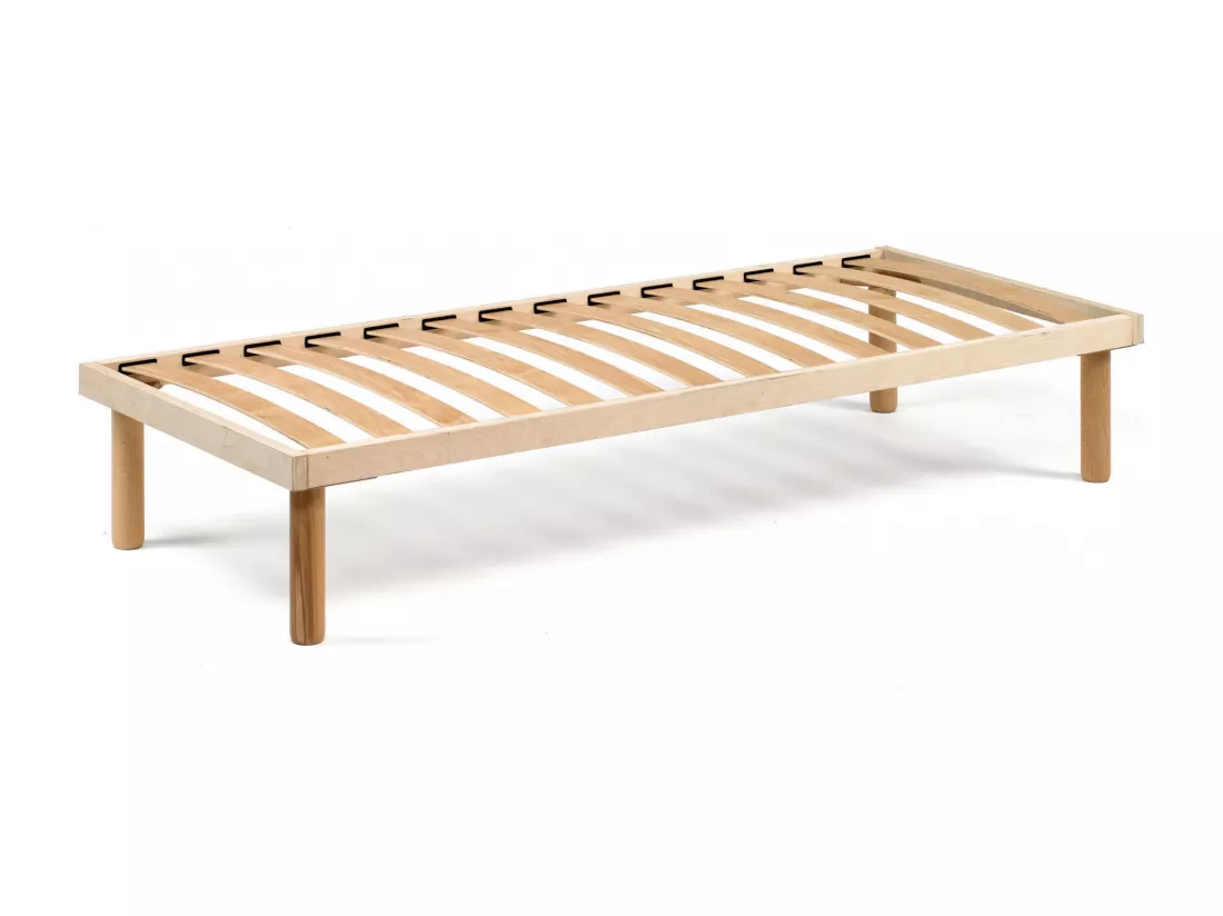 Sommier simple Dgrave, Sommier orthopédique à lattes en bois, 100% Made in Italy, 80x190h 31 cm