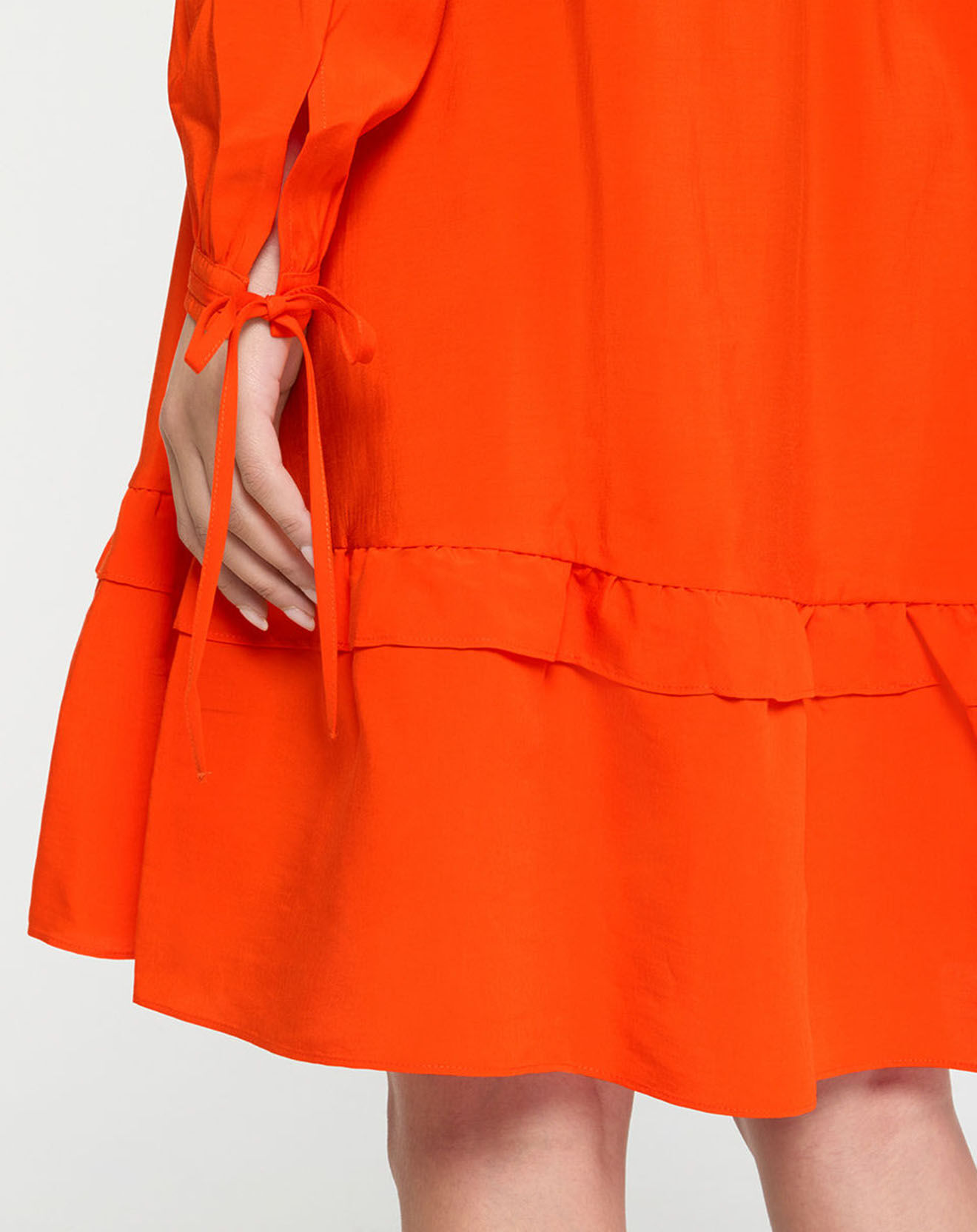 Scotch & Soda Robe courte à volants rouge