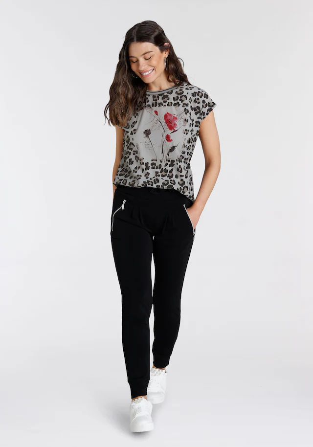 Laura Scott Jogger Pants  mit Reissverschlusstaschen