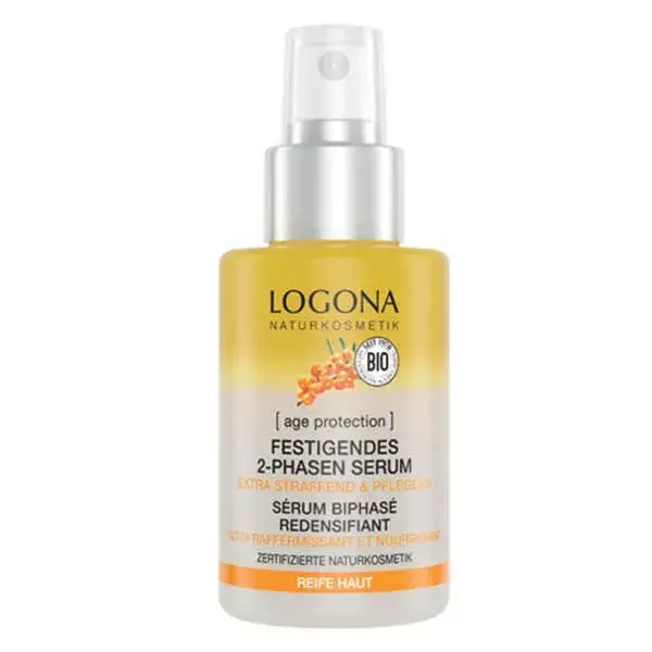 Sérum bifásico ultra firmador Logona com proteção antienvelhecimento 30ml
