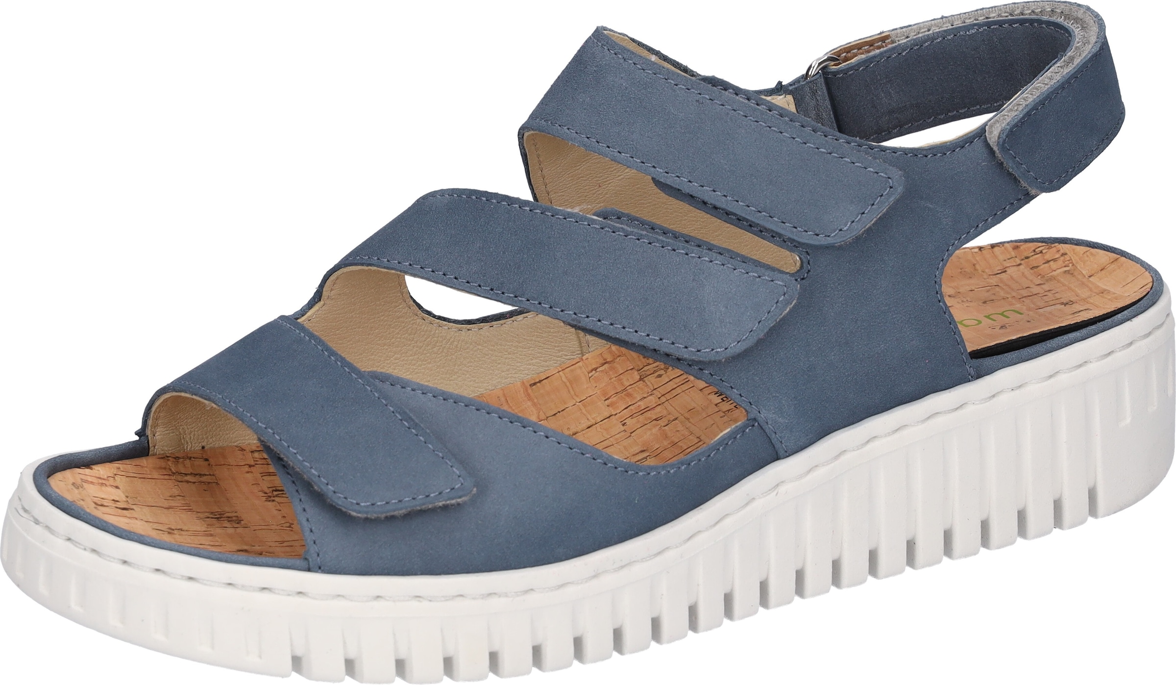 Waldläufer Keilsandalette »H-Willow«  , Sommerschuh, Sandale, Keilabsatz, mit Kork-Fussbett, Weite H