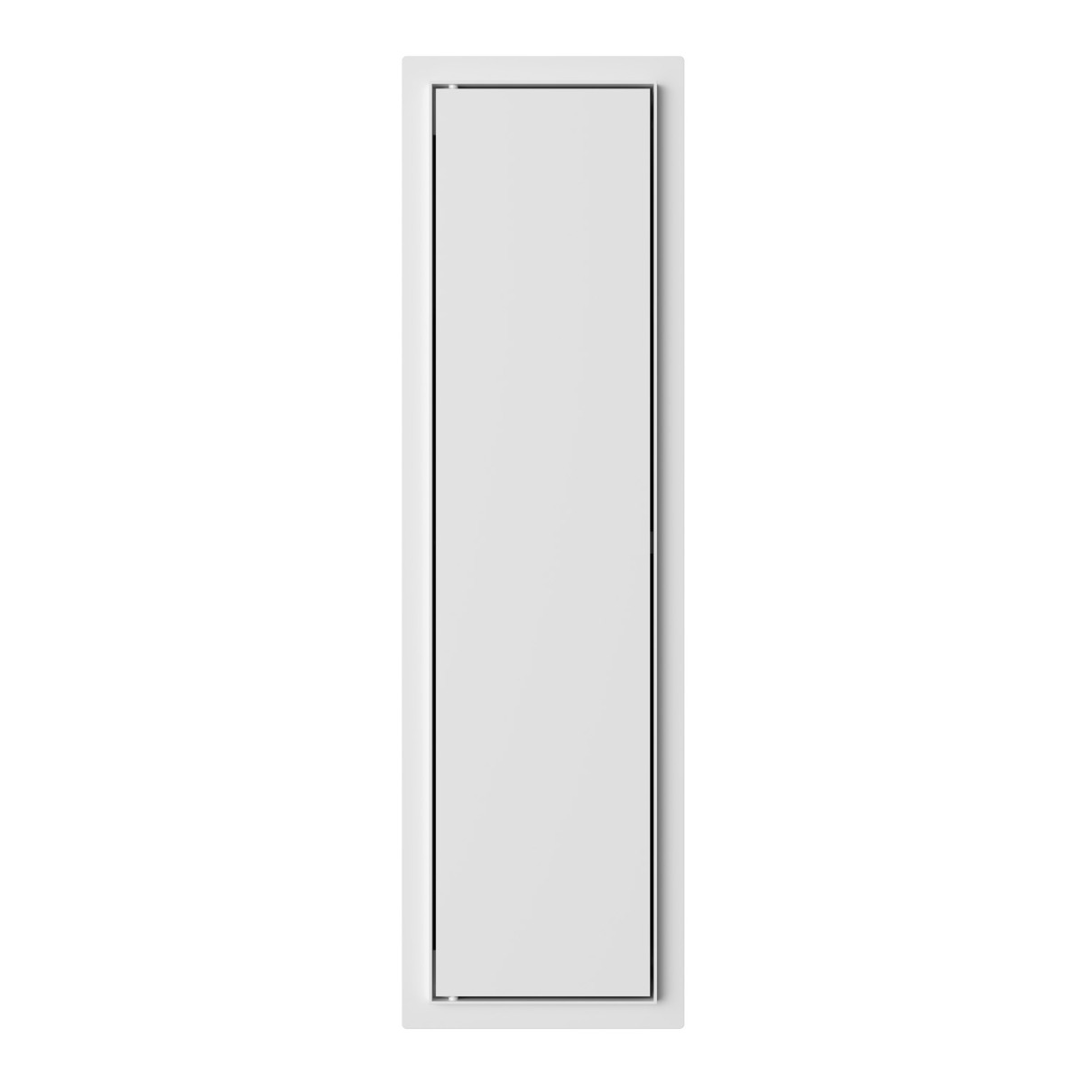 Saniclear Hide inbouw toiletborstel met rolhouder mat wit