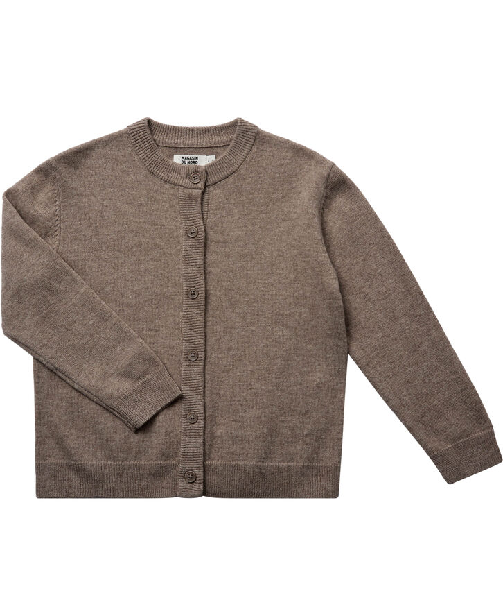 Magasin du Nord Collection Strikka RWS wool & cashmere cardigan Sand melange