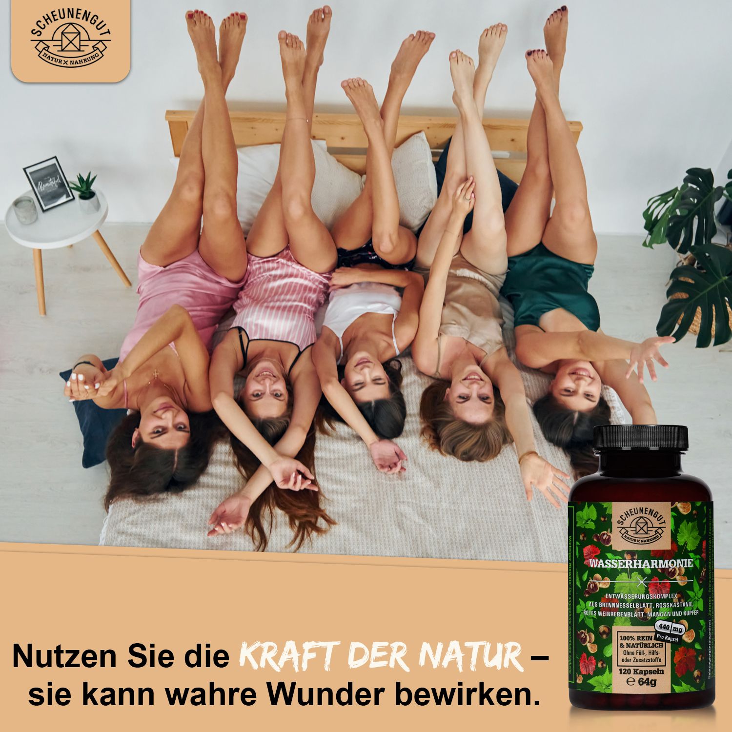 Scheunengut® WASSERAUSGLEICH | pflanzliche Entwässerungskapseln mit Brennnessel, Rosskastanie uvm.
