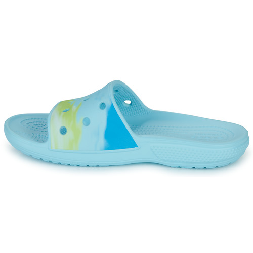 Crocs - CLASSIC CROCS OMBRE SLIDE - Bleu / Vert