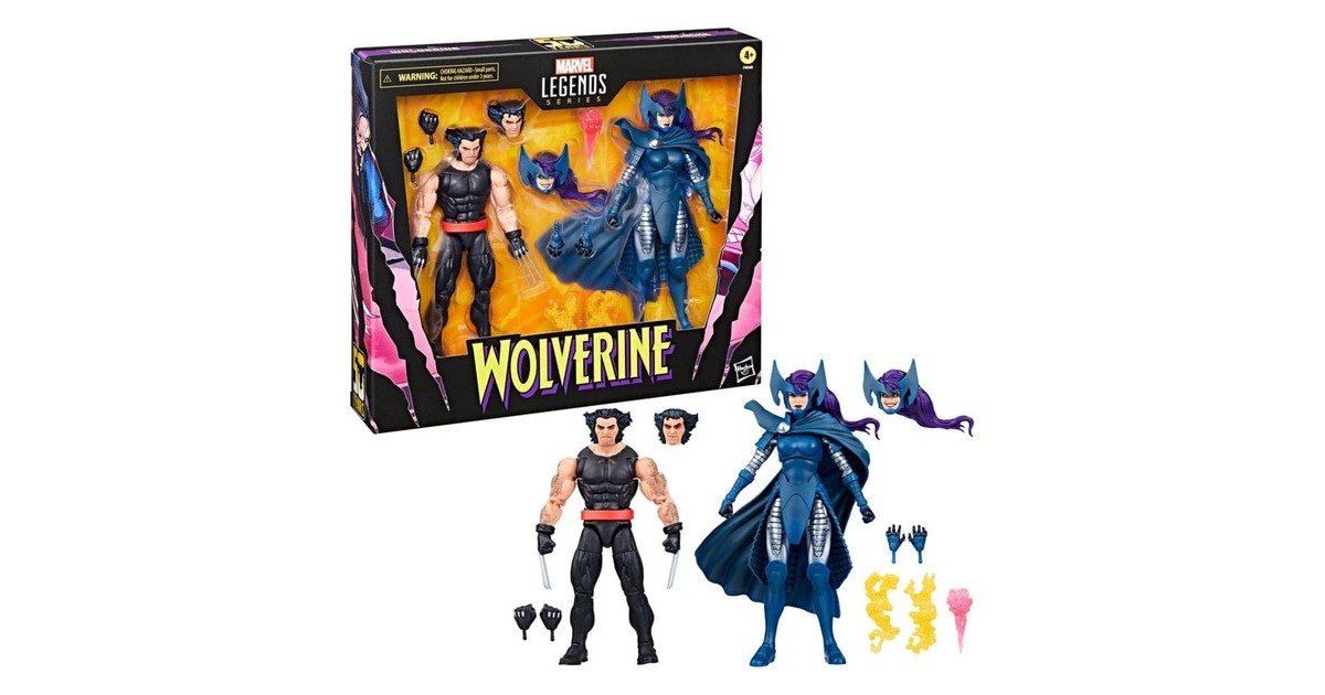 HasbroWolverine 50th Anniversary Marvel Legends Action Figure 2-Pack Wolverine & Psylocke 15 cm Speelfiguur