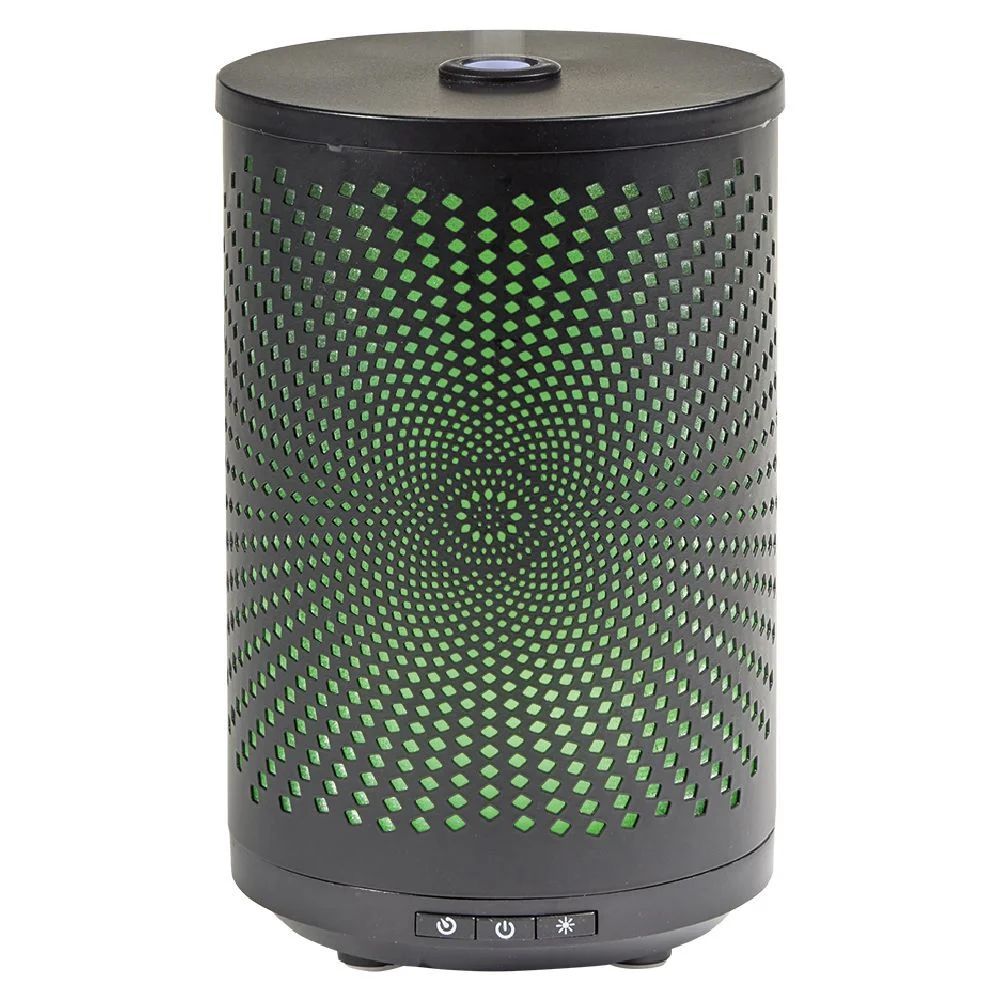 Diffuseur ultrasonique lumineux Mességué cylindrique noir 120 ml