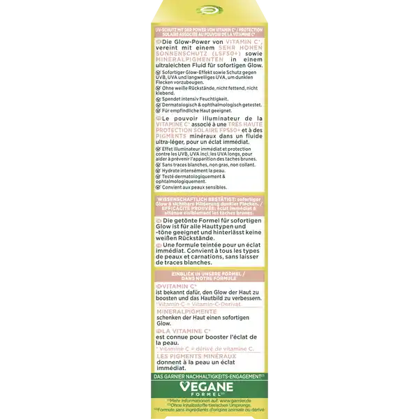 Vitamin C Tägliches Sonnenfluid Glow LSF 50+
