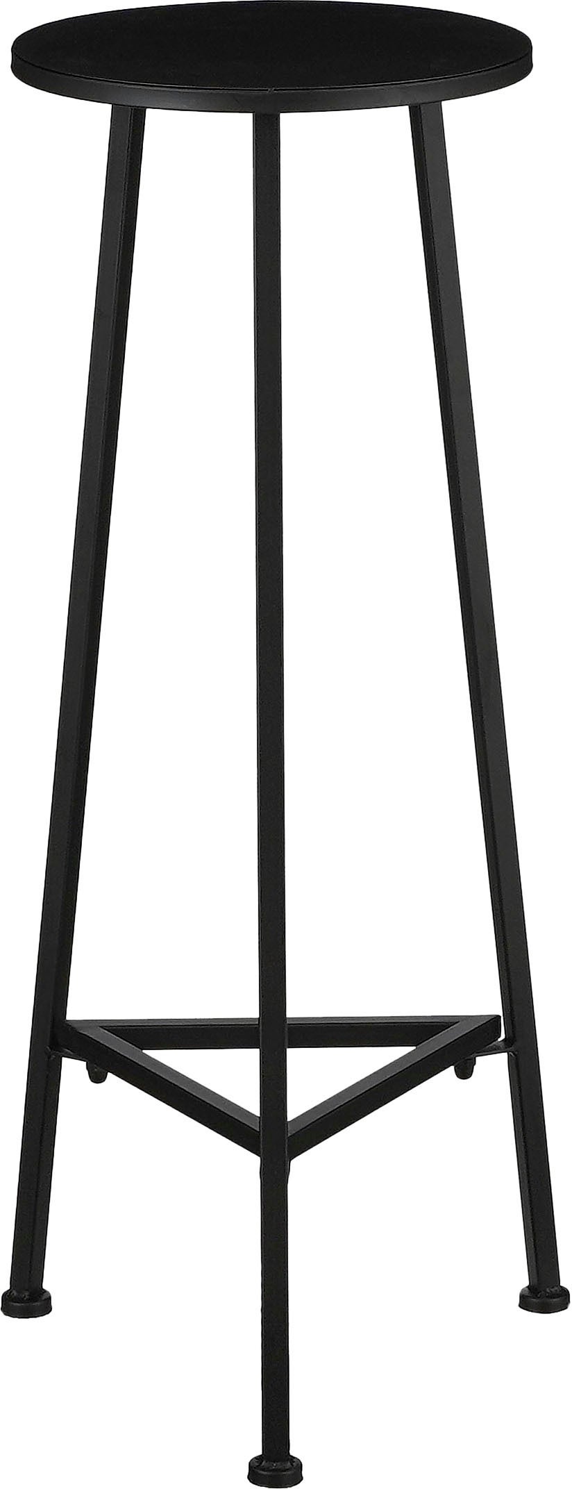 Mica Decorations plantentafel zwart D 30 H 80 cm