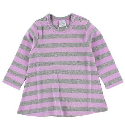 Smallstuff Kleid - Lavendel/Grau Gestreift