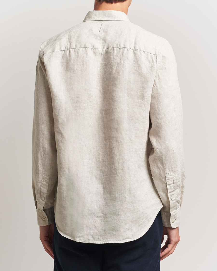 NN07 Arne Linen Button Down Shirt Oat
