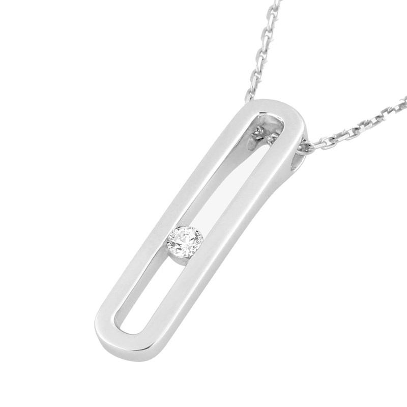 Collier Femme - Oxyde de zirconium - Argent 925 - Longueur : 42 cm