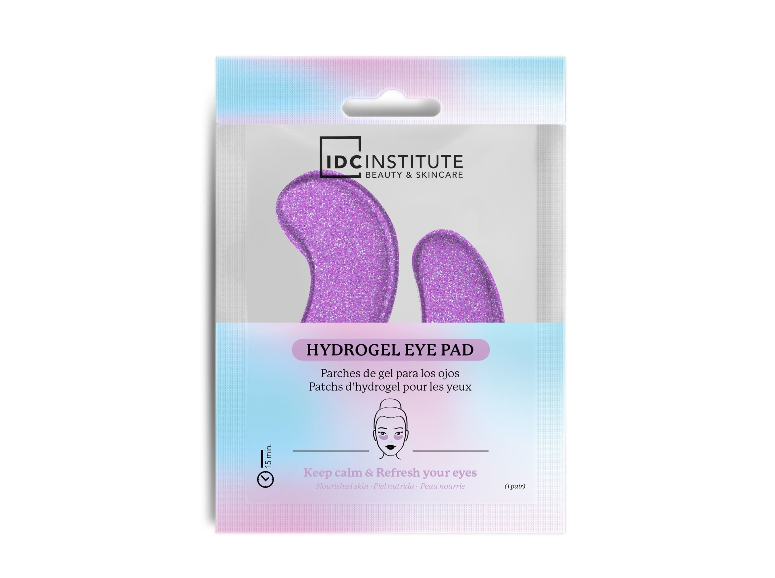 MÁSCARA OLHOS IDC INSTITUTE GLITTER HYDROGEL PURPLE