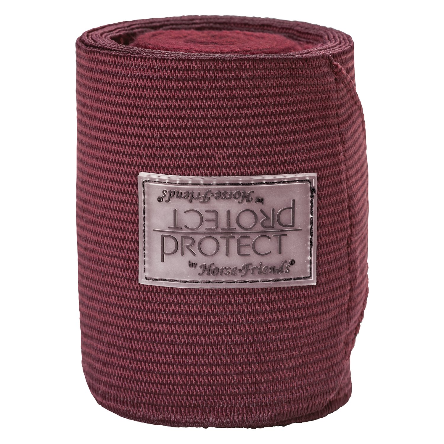 PROTECT by Horse-Friends Elastik-Fleecebandagen-Kombination  - bordeaux - WB (3 m x 10 cm)