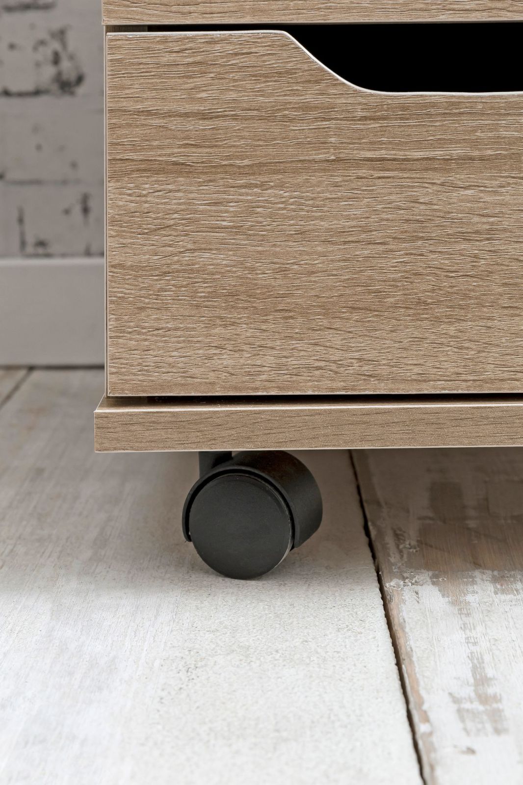 Rollcontainer - Sonoma Eiche - Holz - 4 Schubkästen